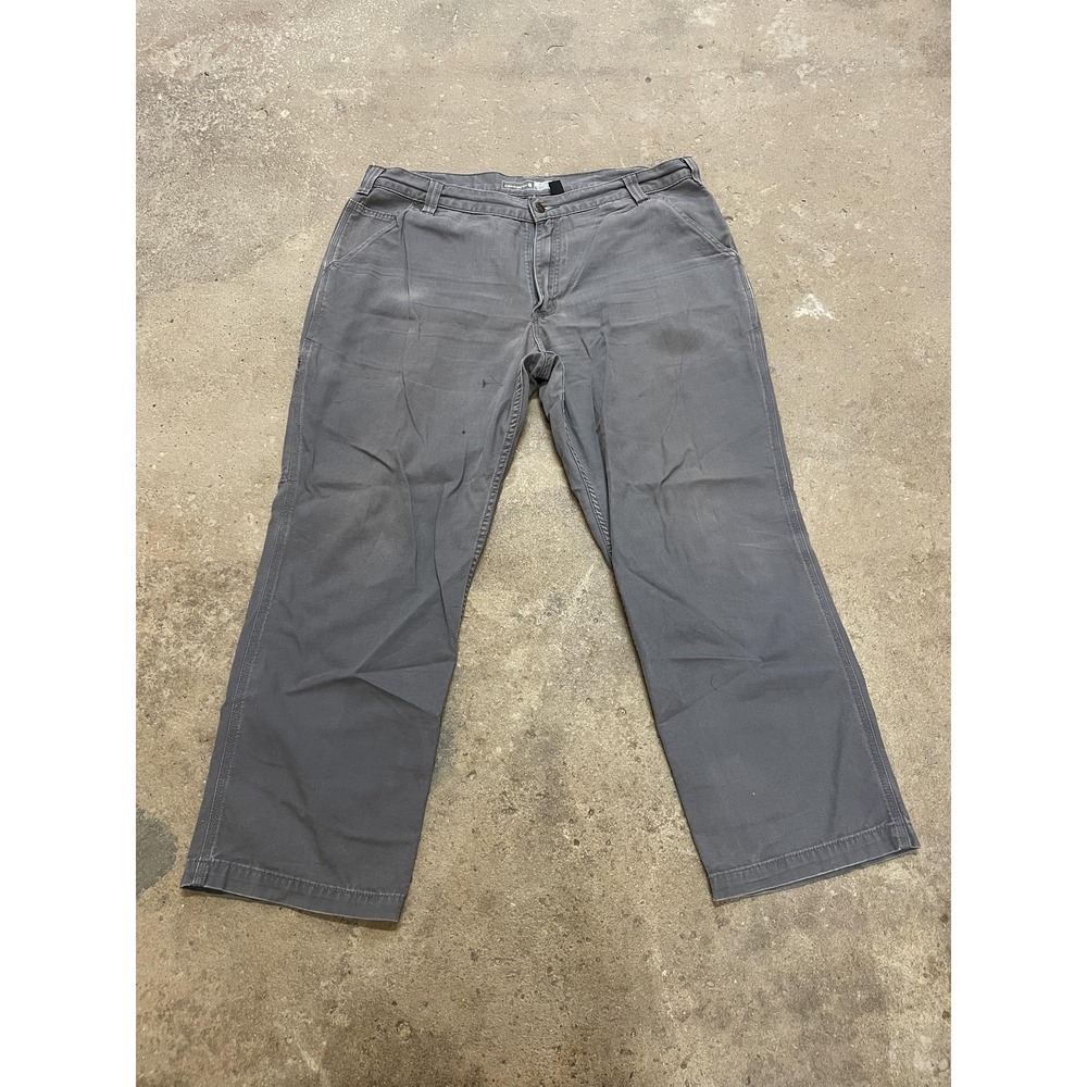 Carhartt Pants Mens 40x30 Gray Rugged Flex Relaxed Fit Carpenter Work‎ 102291